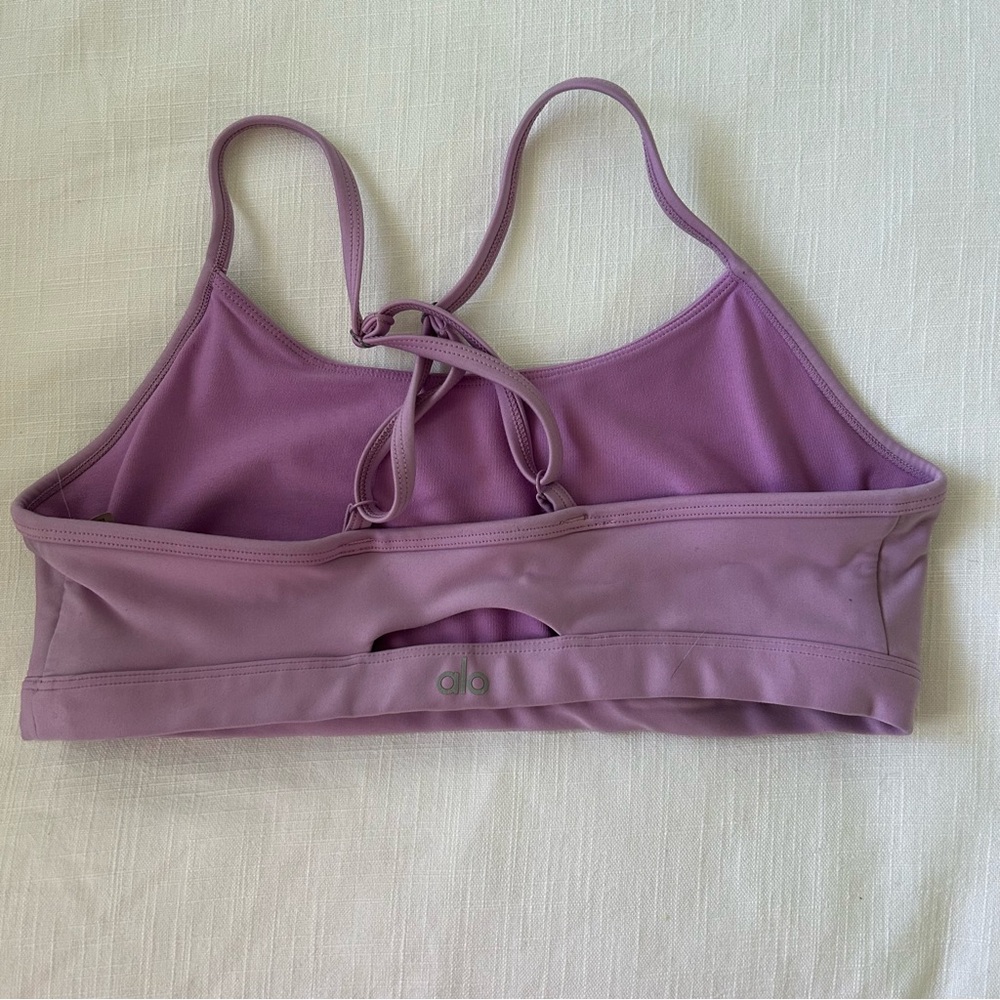 ALO Yoga Lilac Sports Bra - Picture 2 of 4